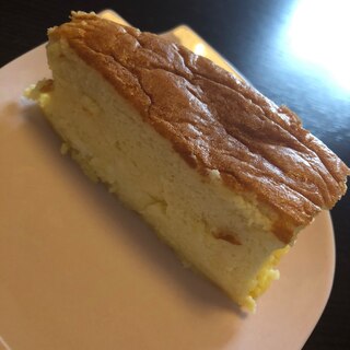 生クリーム、バターを使わない！スフレチーズケーキ